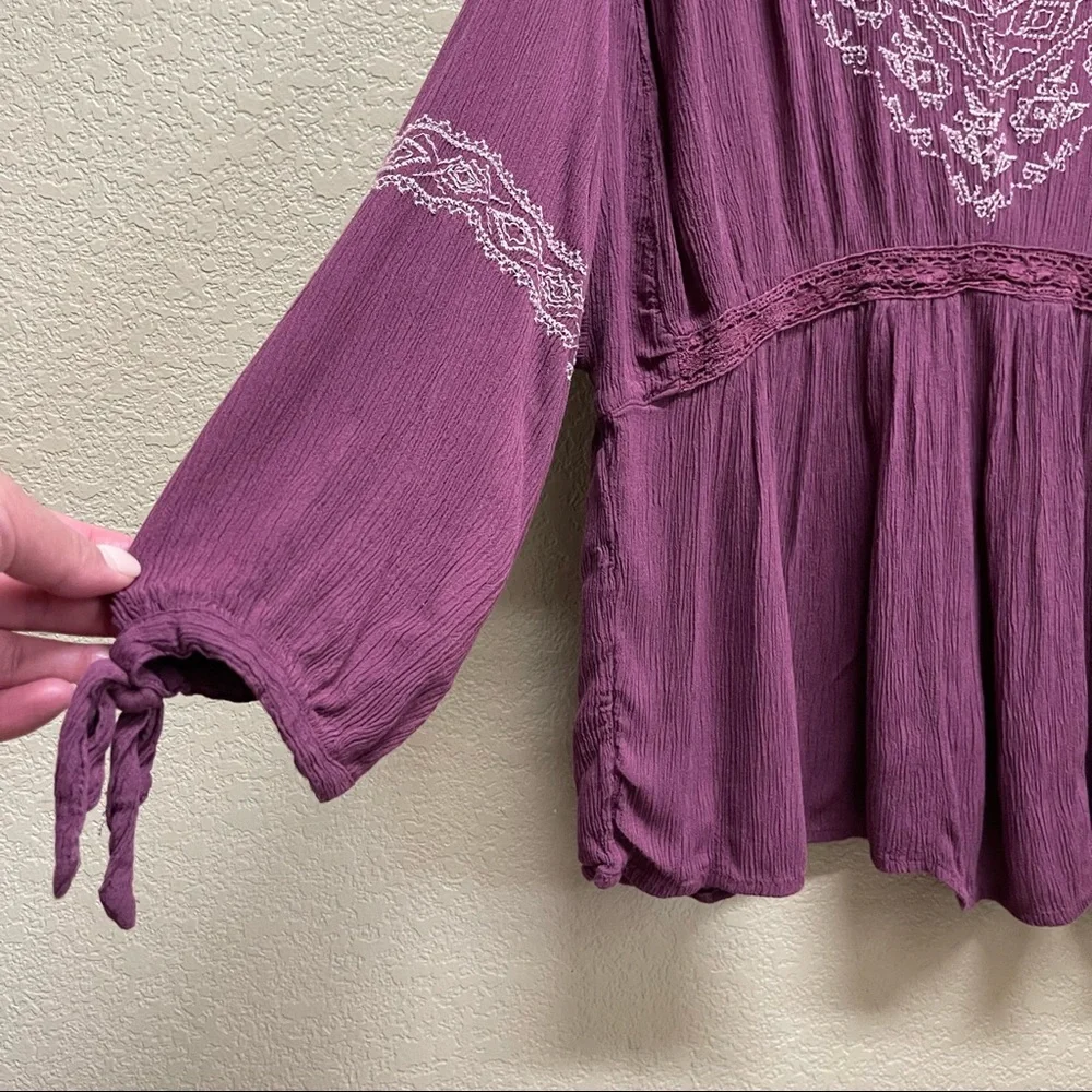 🛍3/$15🛍 JUSTICE Girls Peplum Tunic Top size 14/16 Mauve